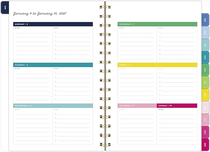 AT-A-GLANCE 2027 Planner, Simplified by Emily Ley, Weekly & Monthly, 5.5" x 8.5", Berry Floral (EL59-200-27)