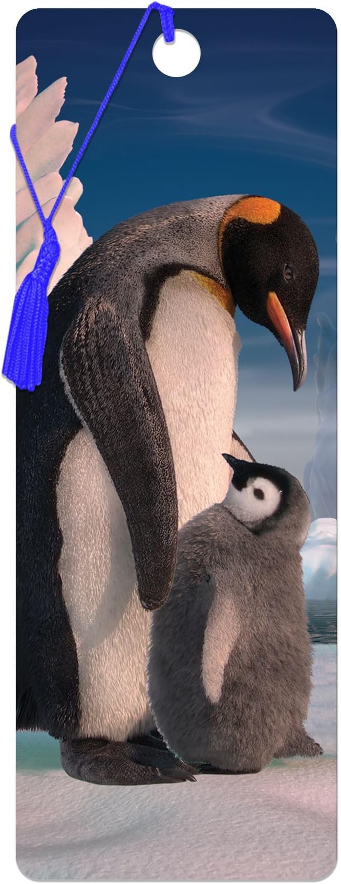 3D LiveLife Bookmark - Penguin Son from Deluxebase. Cute Lenticular Penguin Page Marker. Animal Themed Accessories for Book Lovers. Small Gifts for Men, Women, Writers and Teachers.