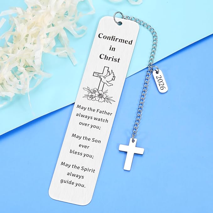 Confirmation Gifts for Teenage Boys Girl 2026 Confirmation Gifts for Boys Teen Girls Confirmed in Christ Christian Bookmark Faith Based Gift for Women Men Religious Easter Basket Stuffers for Tween