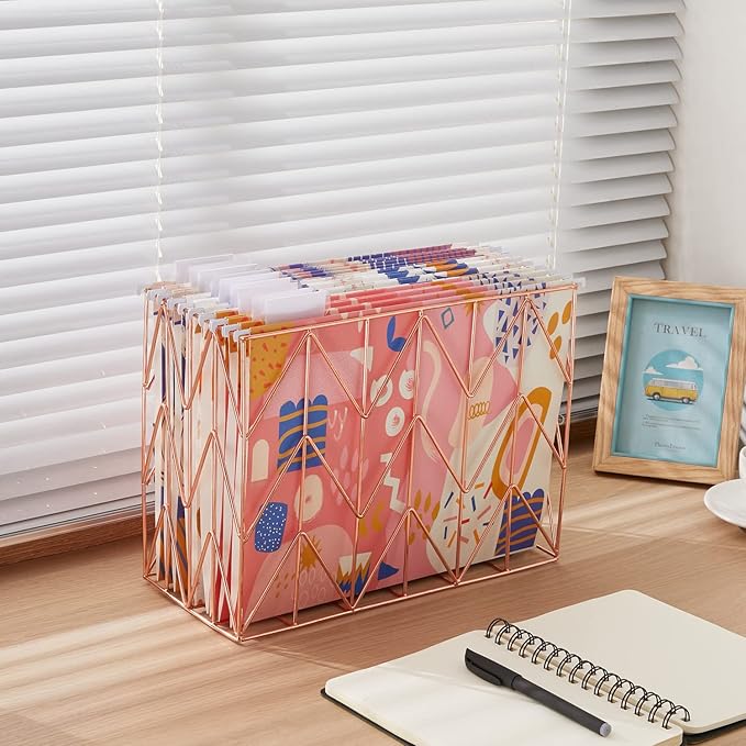 Y YOMA 18 Pack Decorative Hanging File Folders Letter Size Marble Cute Hanging Folder Pretty File Folder Organizer for Filing Cabinet Office Home with 1/5-Cut Adjustable Tabs, 3 Graffiti Design