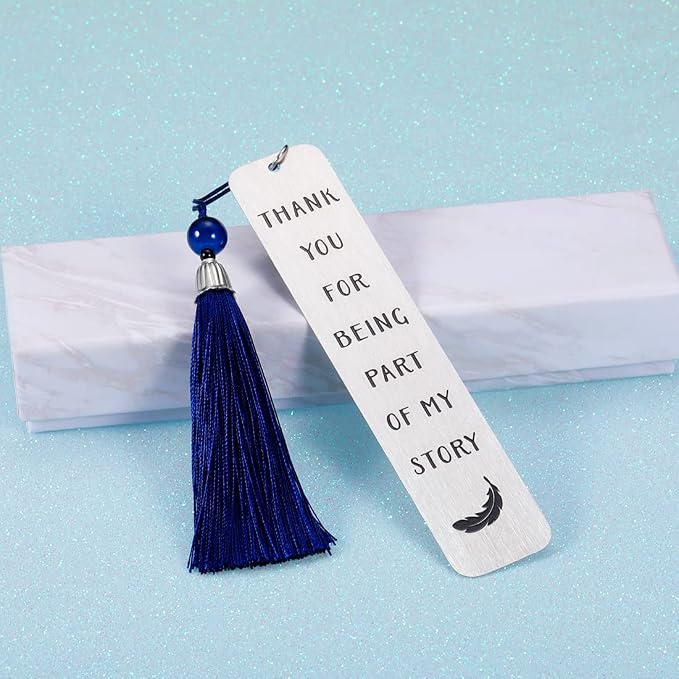 Inspirational Bookmark Appreciation Gifts with Tassel for Teachers Women Men Graduation Birthday Appreciation Gift for Teacher Students Classmate Book Lovers Back School Going Away Present for Him Her