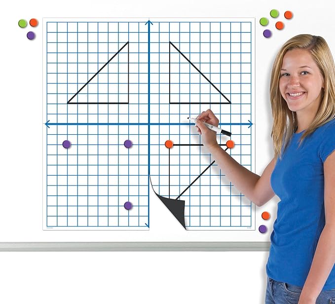 EAI Education Magnetic Demonstration X-Y Coordinate Grid with Counters
