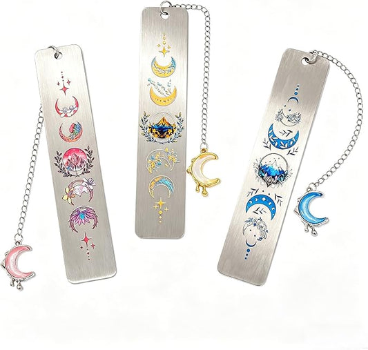 Acotar FAE Romance Metal Bookmark,The Night Court Feysand Fantasy Bookmarks,Reading Gift for Women Book Lovers and Fans of The Court of Thorns and Roses (3PC ACotar)