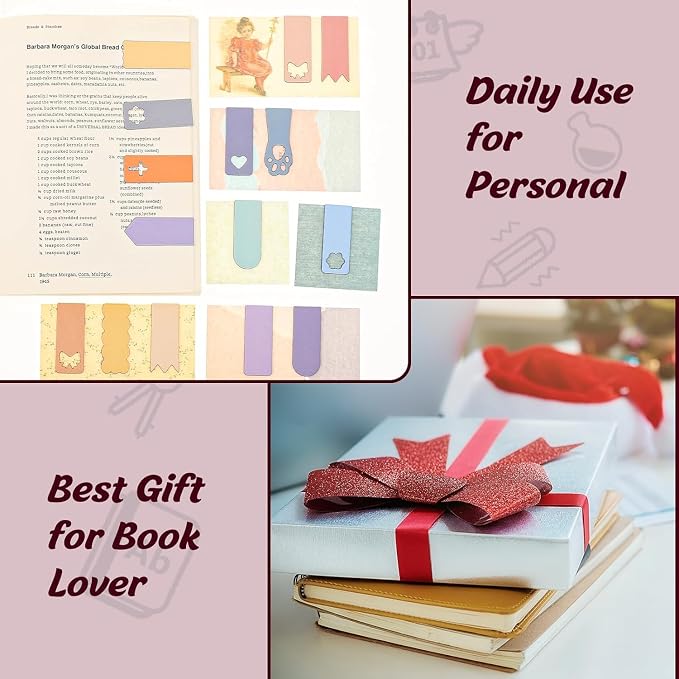48PCS Magnetic Bookmarks Bulk Easter Day Gifts, 24 Colors Book Marks for Reading Women Men for Book Lovers Students Teachers Birthday Gifts