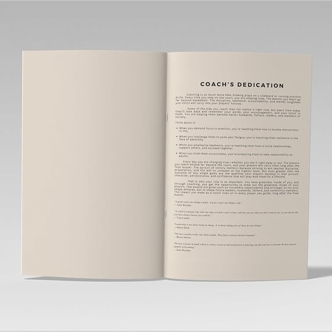 Basketball Coaching Notebook 8.5 x 11, 130 Pages - Practice Planner, Playbook Journal, Full & Half Court Diagrams, Coaching Notes, Calendar Pages, Training Templates for Youth, High School & College Coaches
