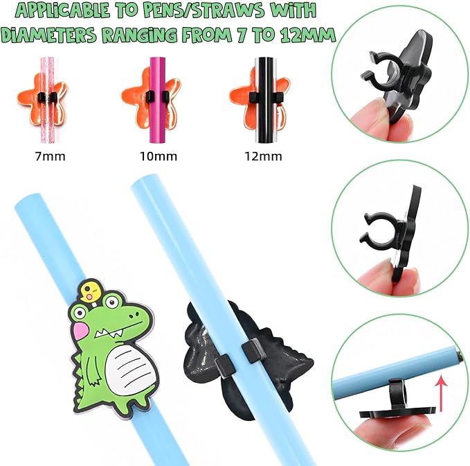 200PCS Pencil Toppers,Cute Pencil Charms for Students Bulk School Teacher Supplies Fun Pen Toppers Charms,PVC Pencils Clips Accessories Random Different Pencils Decor Classroom Rewards Prizes gifts