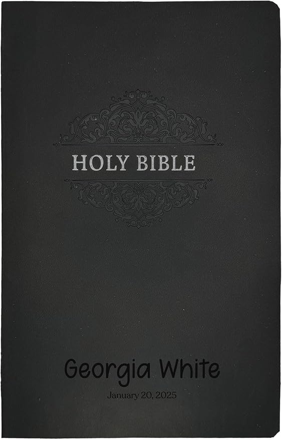Personalized Soft Touch NIV Holy Bible with Custom Name Includes Up to 3 Rows of Text | Custom Gift for Christian & Religious Celebrations (Black)