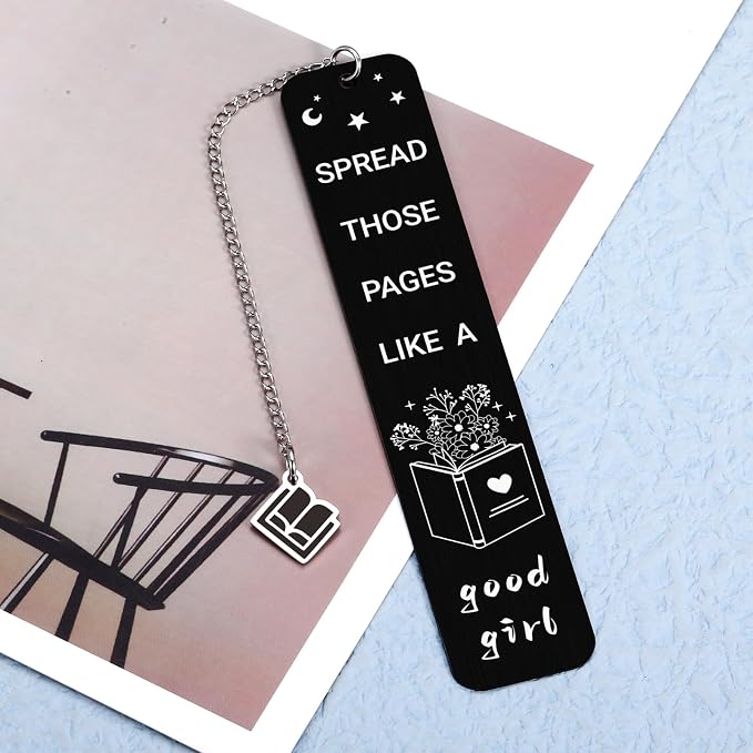 Funny Book Marks for Reading Women, Dark Romance Spicy Bookmarks for Women Girls Adult Metal Bookmark for Book Lovers Bookish Bookworm Book Accessories Christmas Birthday Gift Basket Stuffers