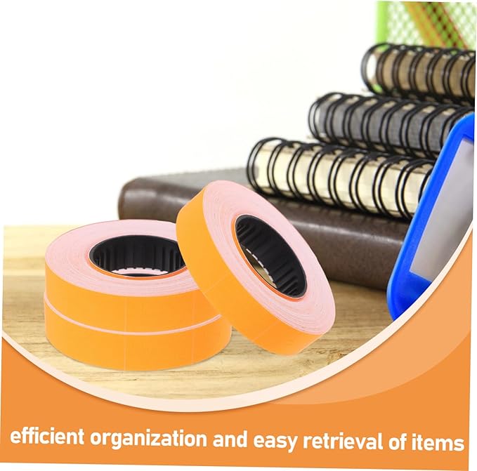 TEHAUX 10rolls Price Labeller Paper Roll of Paper Price Tags Sticker Pricing Stickers Label Tag for Supermarkets Business Warehouse