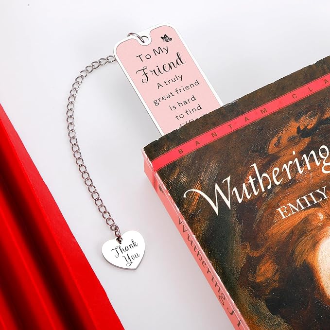 Friend Bookmark Gifts for Friends Women Galentines Day Gifts for Her Friendship Bestie Gift for Women Birthday Long Distance Friendship Gift for Bestfriend BFF Valentines Thoughtful Present for Female