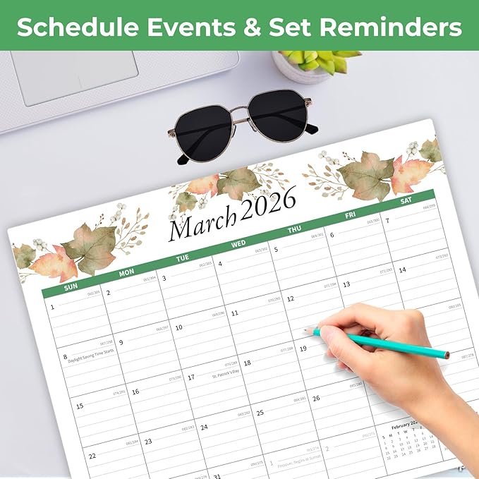 2026 Calendar, Magnetic Calendar for Refrigerator, Runs from January 2026 to June 2027, Fridge Calendars for School, Office & Home Planning and Organizing,15"x12"