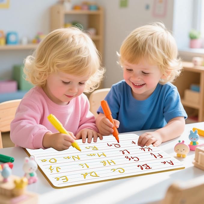 Small White Board, Dry Erase LapBoards 9''x 12'' Mini White Board Double Sided Portable LapBoards for Students Teachers School Supplies (6 Boards with Line)