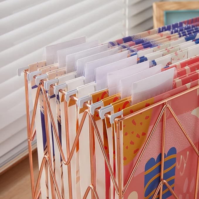 Y YOMA 18 Pack Decorative Hanging File Folders Letter Size Marble Cute Hanging Folder Pretty File Folder Organizer for Filing Cabinet Office Home with 1/5-Cut Adjustable Tabs, 3 Graffiti Design