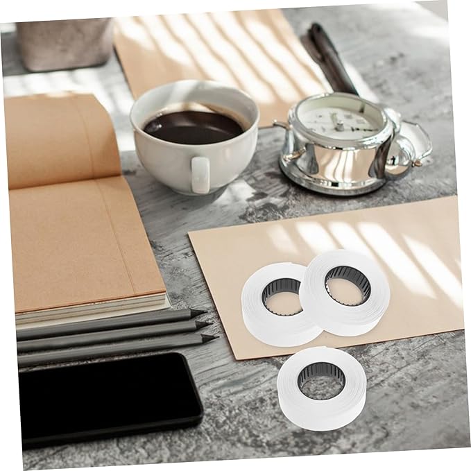 DOITOOL 10rolls Double-line Paper Price Tags for Labeling Labels Per Roll for Retail Grocery Office Use Easy to Apply Pricing Labels and Stickers