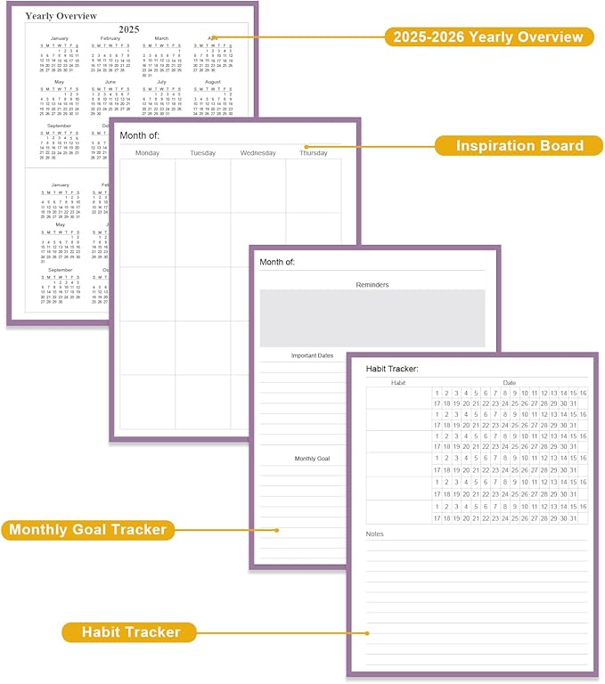 Academic Planner for 2026-2027 or Anytime – 8.5" x 11" Undated Weekly Student Planner For Homeschool, High School, College & Nursing Students, 200 Pages, Green Leaf