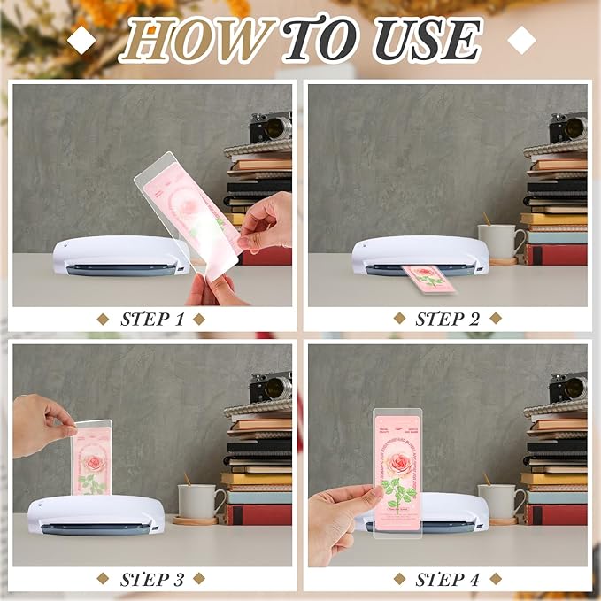 Fuyoooo 301 Pcs DIY Bookmark Making Kit 150 Bookmark Laminating Pouches 5 Mil Hot Laminator Sleeves with 150 Rainbow Tassels and Puncher Fit Most Pouch Laminating Machines(2.36 x 8.5 Inches)