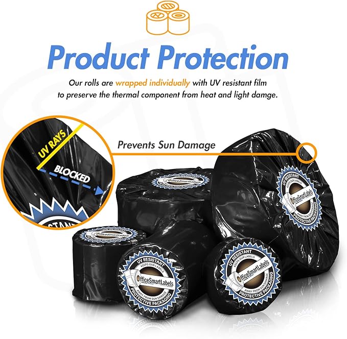 2" x 4" Direct Thermal Label - Compatible with Rollo Label Printer & Zebra Desktop Printers – 1” Core, Postage Address Mailing Shipping Gift Sticker, Adhesive & Perforated - 2 Rolls, 350/Roll