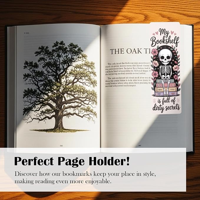 Dark Romance Bulk Bookmark for Women, 120 Pcs Cute Skull Dragon Paper Bookmarks Gift for Book Lovers, Romantasy Reading Accessories Creative Gifts for Men Teachers