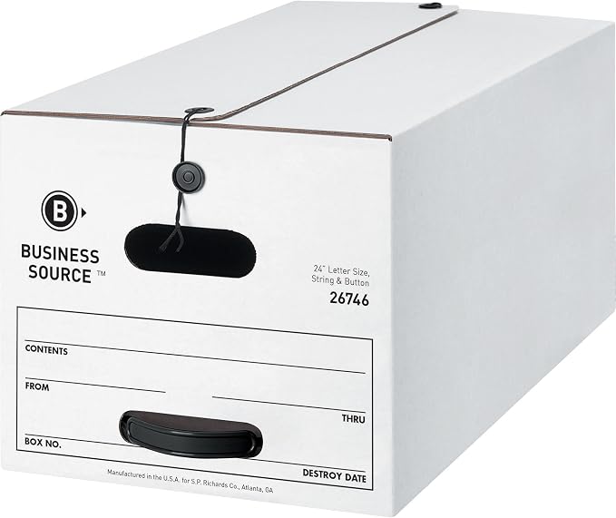 Business Source Medium Duty Letter-sz Storage Box