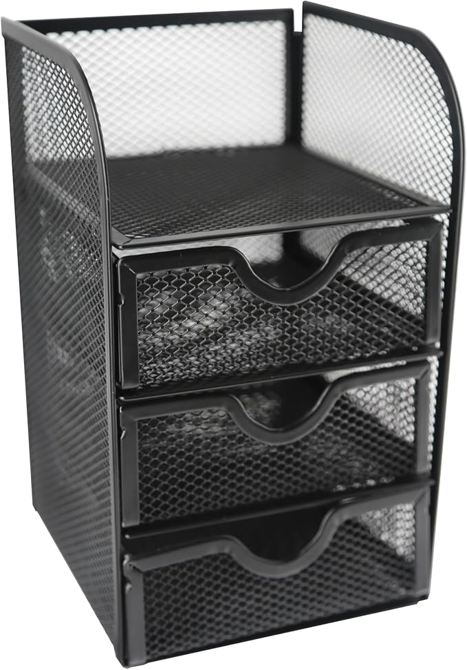 Huron Desktop Mini 3-Drawer Supplies Organizer (1/4/24/96) (1 pc)