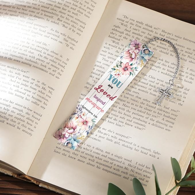 Metal Bible Verse Bookmarks Gifts, Christian Gifts for Women, Religious Motivational Book Marker for Friends Girl Sister Female Bookworms Book Club Religious Gift