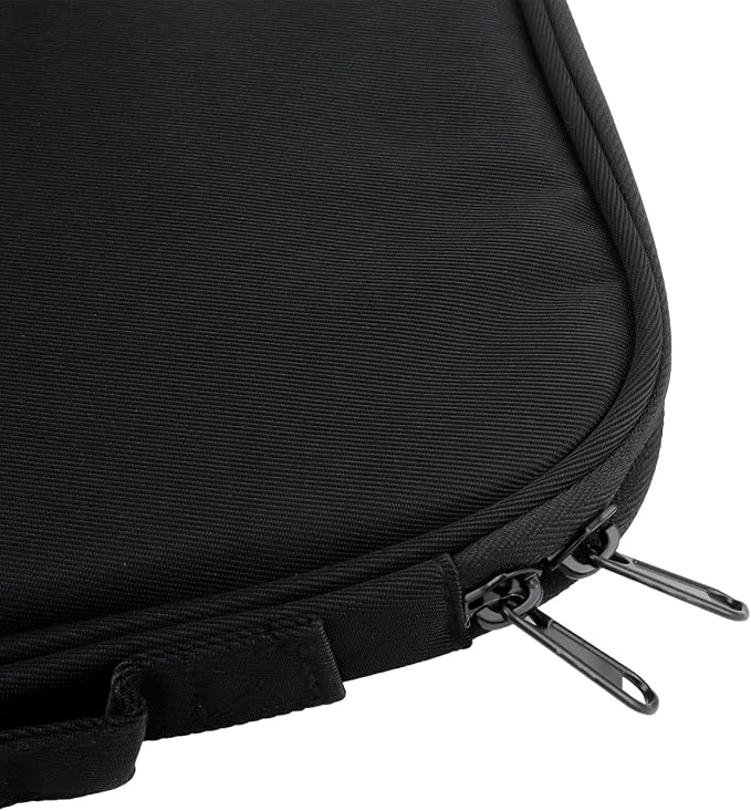 Black Book Sleeve with Zipper Nylon Book Covers 11"×9" Book Pouch Washable Book Protector Cloth Book Case Bags for Book Lovers Office Document