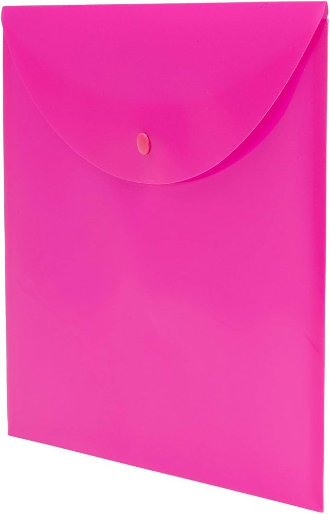 Smead Project Envelope, Snap Closure, Top Load, Letter Size (10, Pink)