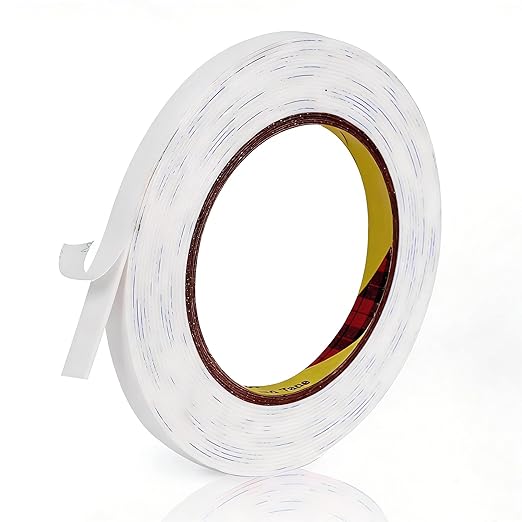 Double Sided Foam Tape,0.39 in x 16.5ft, Mounting Tape Heavy Duty, Removeable PE Foam Tape Strips, Strong Adhesive Tape for Paint Wall Picture Hanging Poster