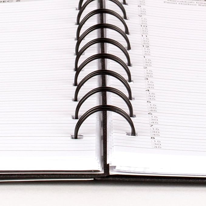 AT-A-GLANCE Planner 2025-2026 Academic, Weekly & Monthly, Quarter-Hourly Appointment Book, 9" x 11", Large, Monthly Tabs, Flexible Cover, Move-A-Page, Black (70957E05)