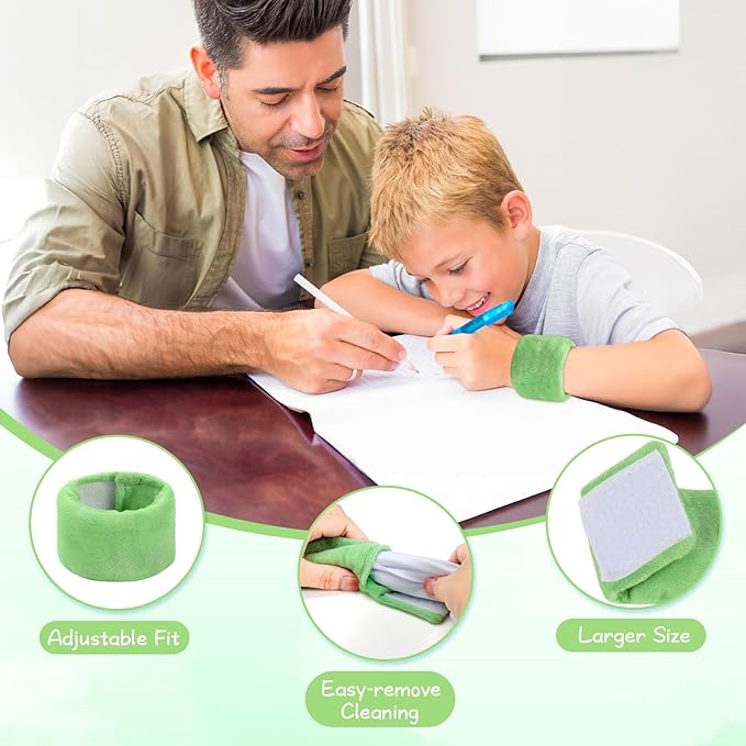 Weighted Sensory Bracelets for ADHD, Autism, SPD and CP Kids, Deep Pressure to Improve Sensory Awareness, Soft Calming Tools to Enhance Focus & Hand Stability Perfect for Classroom and Home Use