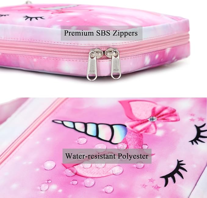 Octsky Kids Bible Covers Case for Girls, Bible Book Carry Bags for Women with Handle Pockets (Purple-Galaxy)