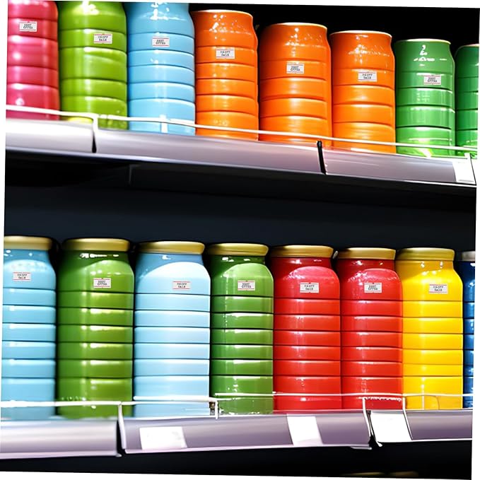 NUOBESTY 10rolls Paper Pricing Labels Removable Sticker Tags Self-Adhesive for Jewelry Crochet Items Retail Stores