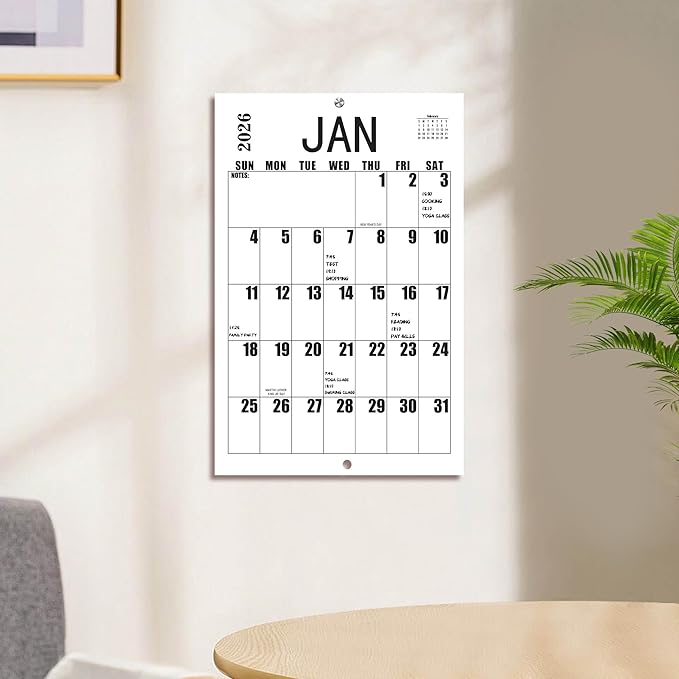 Large Wall Calendar 2026-2027, Big Grid Jumbo Calendar 23 x 15 Inches Runs From Jan 2026 to Jul 2027, Large Print Wall Calendar Perfect for Planning, Organizing, and Scheduling Your Life