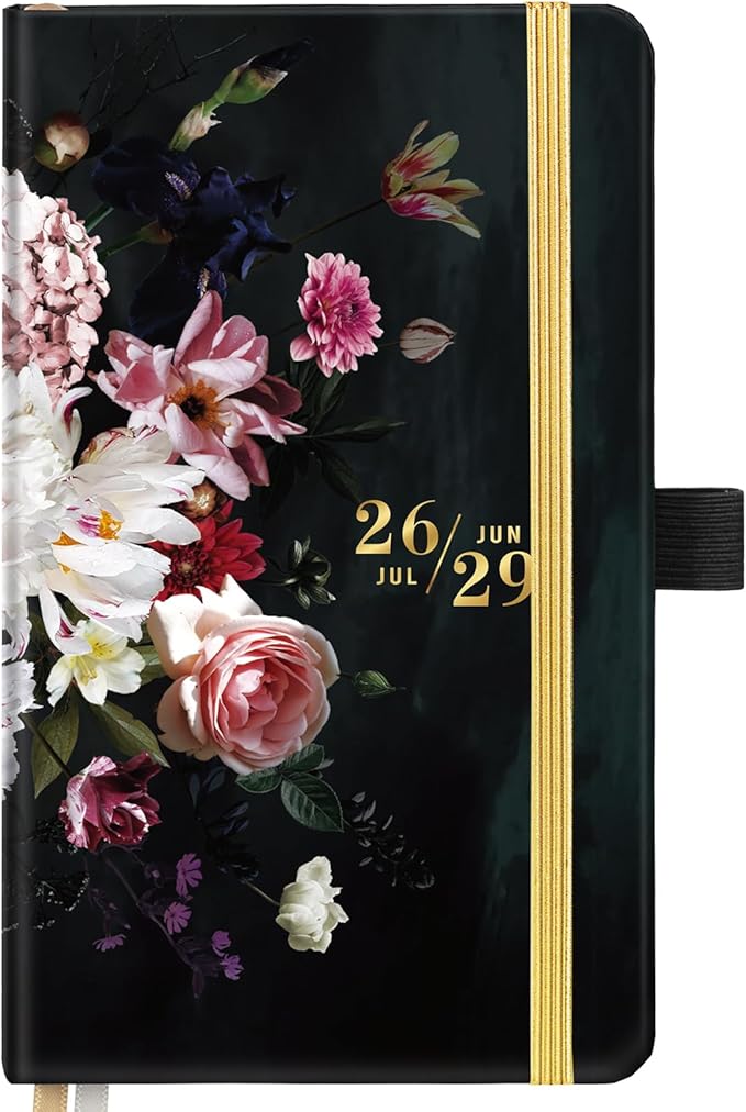 2026-2029 Pocket Planner/Calendar - JUL. 2026 - JUN. 2029, 3.8" x 6.4", 3 Year Monthly Pocket Planner/Calendar, Monthly Calendar with 61 Note Pages, Pen Holder, Elastic Closure, Bookmark
