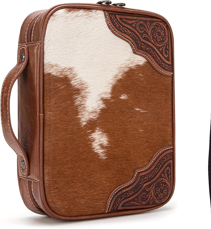 Montana West Western Style Embroidered Bible Covers for Women Men Book Carrying Case Church Bag Outdoor Bible Protective