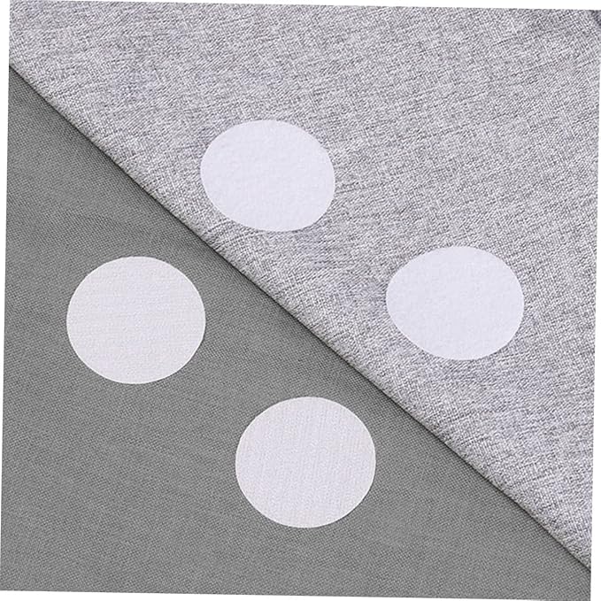 STOBOK 20 Pairs Self-Adhesive Hook and Loop Fixing Stickers for Sofa Cushions No Trace Design for Home Furniture and Bed Sheets