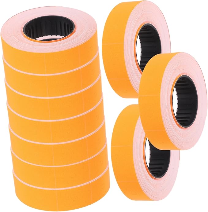 TEHAUX 10rolls Price Labeller Paper Roll of Paper Price Tags Sticker Pricing Stickers Label Tag for Supermarkets Business Warehouse