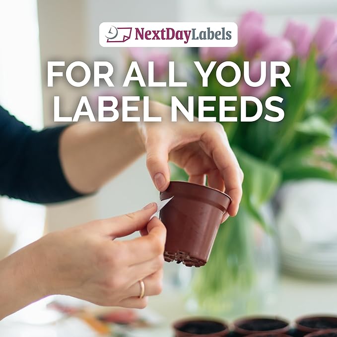 NextDayLabels 3.33 Inch Round Circle Stickers White Blank Labels for Laser Inkjet Printer - 6 Per Sheet Self-Adhesive Product Packaging Logo Made in USA - 150 Labels