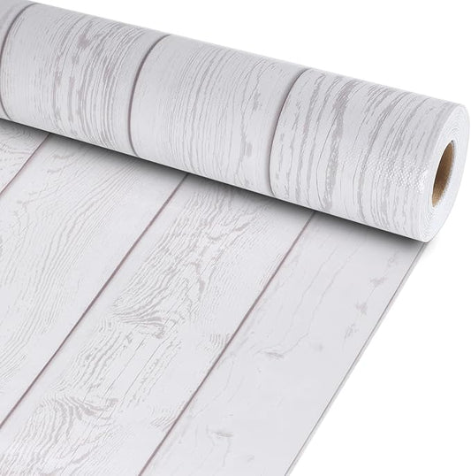 White Wood Bulletin Board Roll Reusable Waterproof Erasable Bulletin Board Fade Resistant Wrinkle Resistant Poster Non-Woven Fabric Bulletin Board Roll for Classroom Decor Wrap Crafts 15.55" x40ft