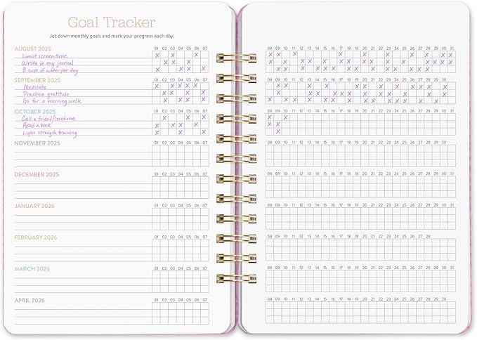 Orange Circle Studio Academic Planner 2026, Catching Colors, Do It All Planners, 17-Month Wire-O Bound Planner for School or Work, Dotted Grid Week-Per-Spread View, To-Do Lists, Budget & Goal Trackers