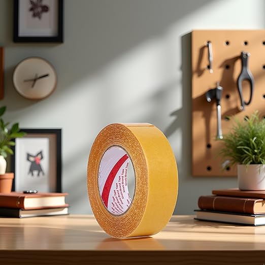 Double Sided Tape Heavy Duty,Extra Large Universal High Tack Mounting Tape, Strong Wall Adhesive Strips Fiberglass Mesh, Sticky Resistant Clear Tape,Picture Poster Decor, Adhesives and Fasteners