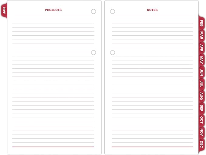 AT-A-GLANCE 2027 Desk Calendar Refill, Daily Desk Pad Refill, 4.5" x 7.5", Loose-Leaf, Burkhart's Day Counter (E7125027)