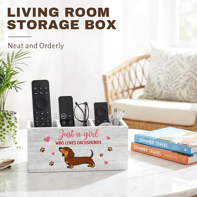 Dachshund Pen Pencil Holder for Office Desk Dachshund Office Decor Wooden Weiner Dog Organizer Desktop Decor Gift for Women Cute Makeup Brush Toothbrush Holder for Bathroom Desk Accessories