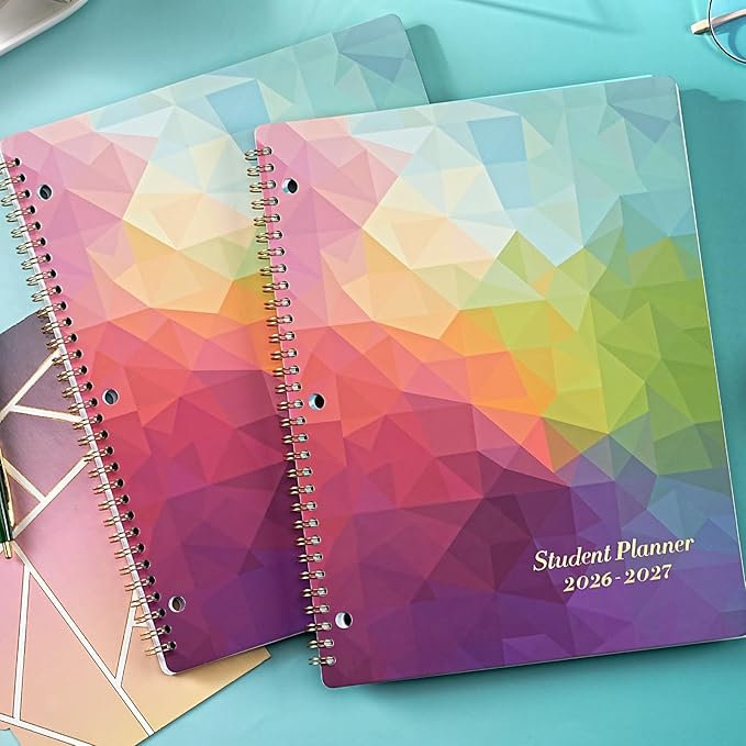Student Planner 2026-2027 - School Planner 2026-2027, August 2026 - June 2027, 9" x 11", 26-27 Academic Planner Weekly and Monthly, Student Planners with Stickers, 3-Hole Punched, Monthly Tabs