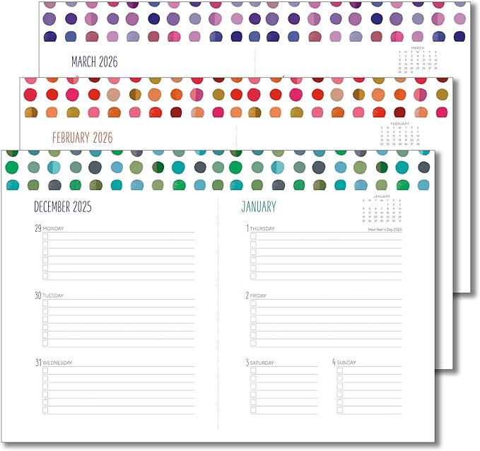 High Note 2026 Planner, 12-Month Weekly & Monthly Flexible Cover Planner: 2026, 5.75" x 7.5", Fresh & Colorful, with Goal & Project Planning Pages