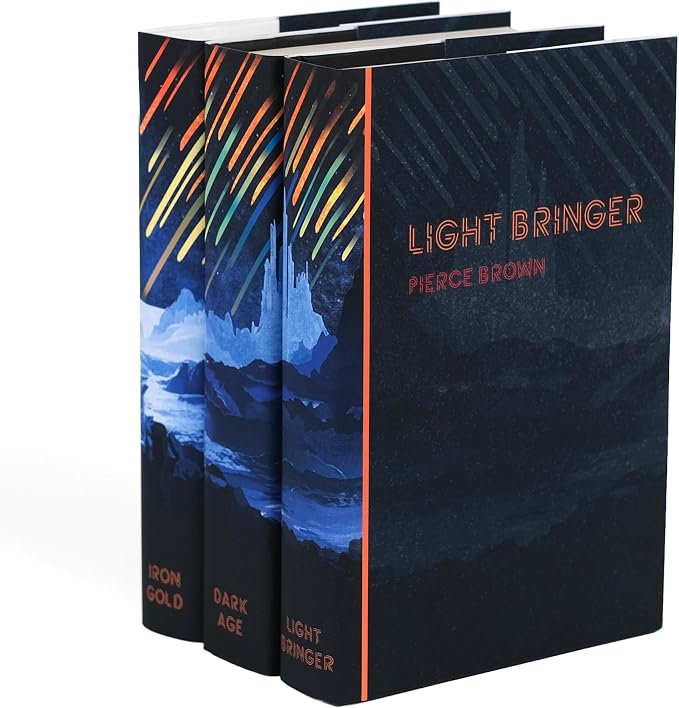 Pierce Brown Red Rising Extension Book & Jacket Set | 3-Volume Hardcover Set with Juniper Books Covers | Includes Iron Gold, Dark Age, & Light Bringer