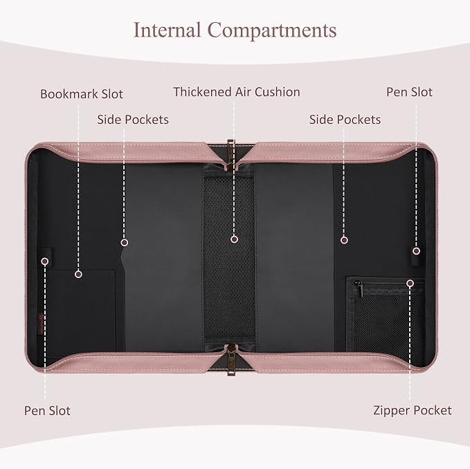 FINPAC Large Classic Bible Cover Vegan Leather Carrying Book Case Church Bag Bible Protective with Handle, Gift for Women, Mother, Friends, Rose Garden
