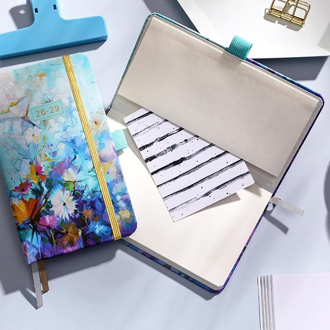2026-2029 Pocket Planner/Calendar - 3 Year Monthly Planner 2026-2029, July 2026 - June 2029, 6.3" x 3.8", 60 Notes Pages, Inner Pocket, Pen Loop, Elastic Closure, Perfect Organizer for Purse
