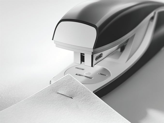 Leitz 55020195 Ergonomic Metal Stapler, Black