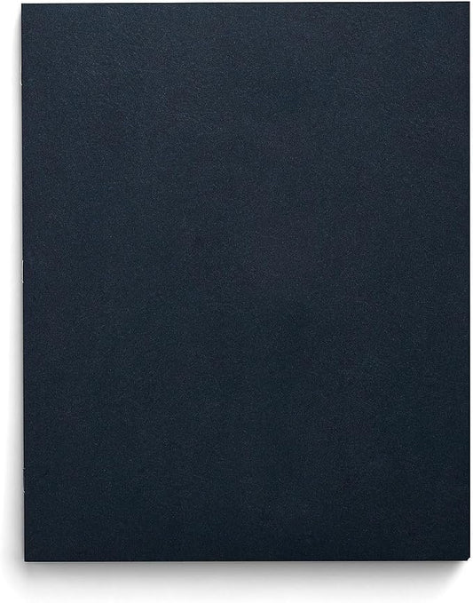 Staples Smooth 2-Pocket Paper Folders with Fasteners, Navy Blue, Letter Size Project Folders for School & Office, Durable Paper, 25 Pack